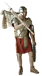 The Jewish native carrying the Roman soldier's backpack